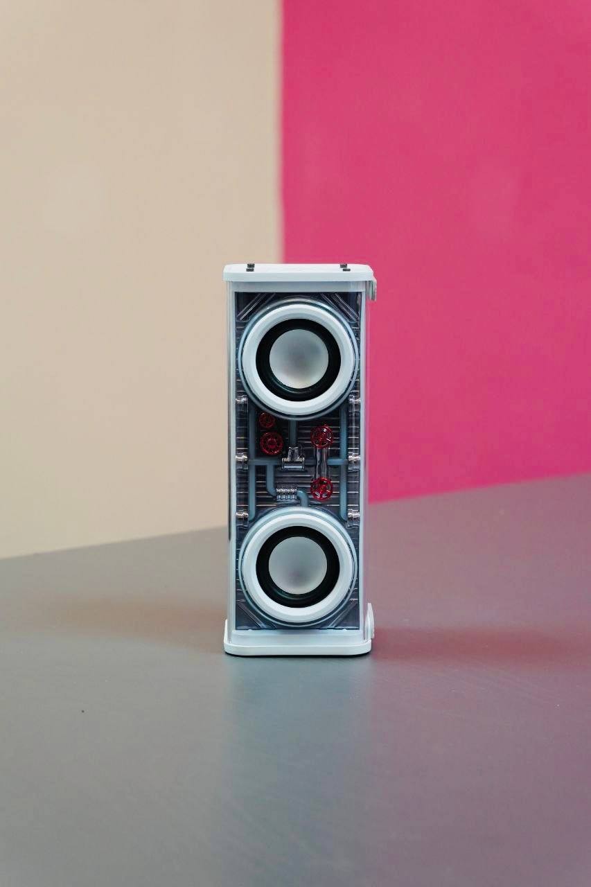 V8 Transparent Mecha Bluetooth Speaker