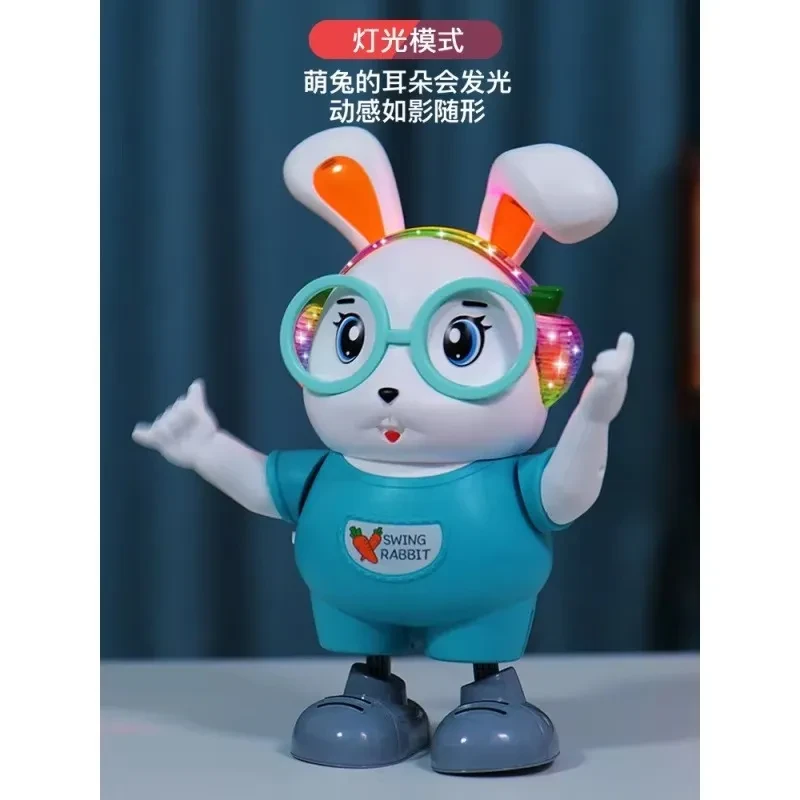 Dancing Rabbit Toy for Kids – Cute Musical Electric Bunny with Light & Sound
