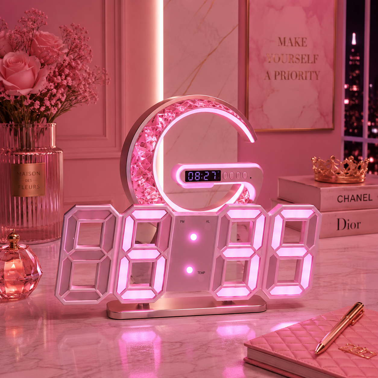 3D LED Digital Clock