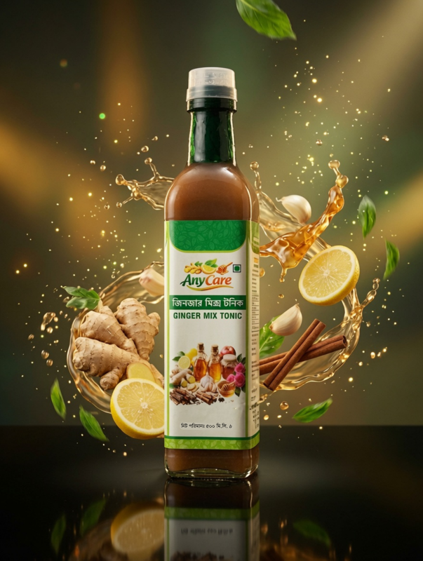 Ginger Mix Tonic – Natural Herbal Health Drink (500ml) AnyCare Exclusive 15% Discount for ANYZEST Community Members